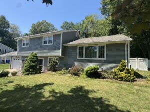 grey vinyl siding and windows